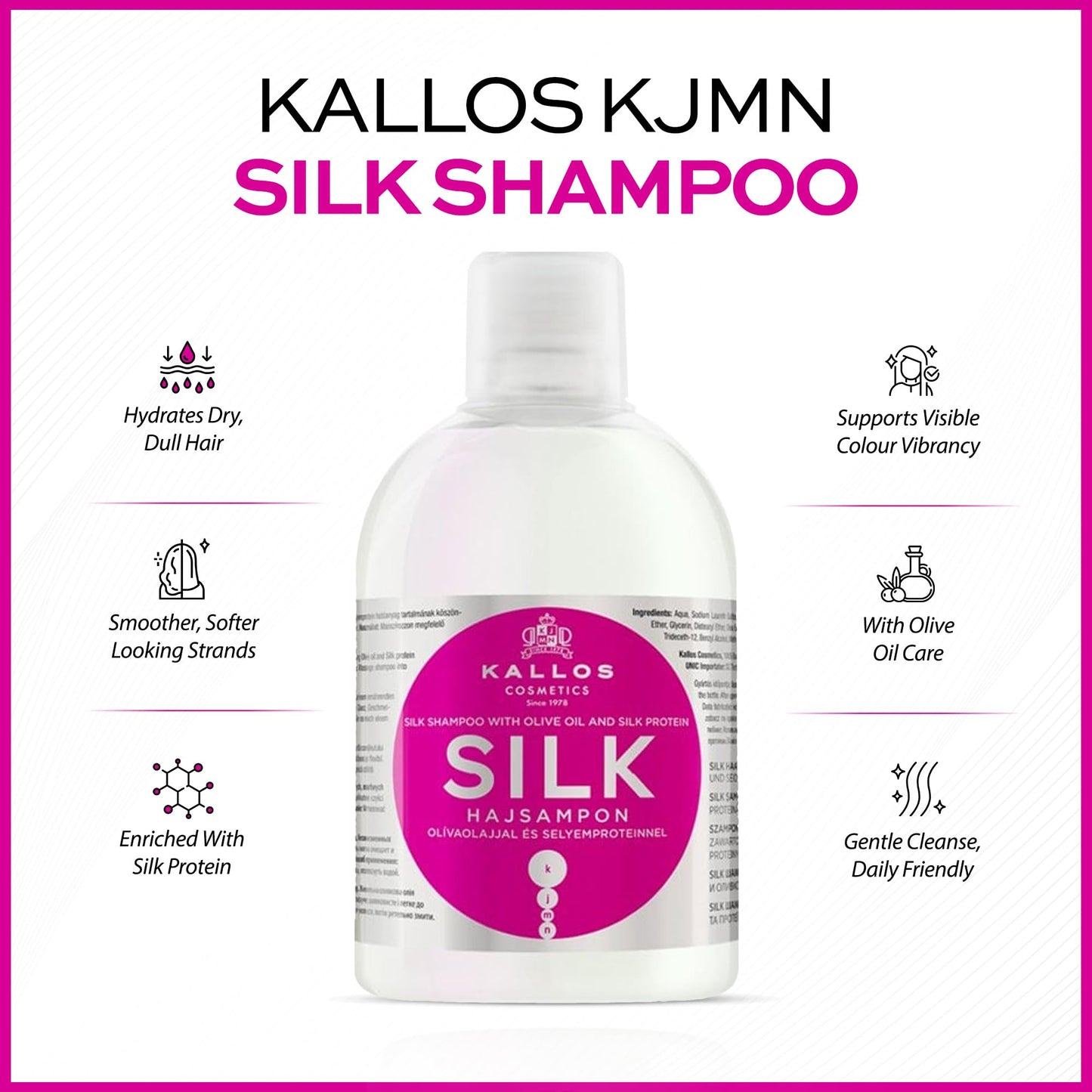 Kallos Silk Shampoo 1000ml