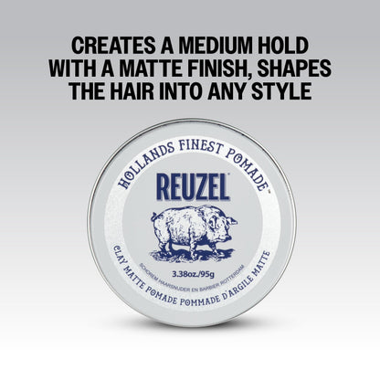 Reuzel Clay Matte Pomade 95g.