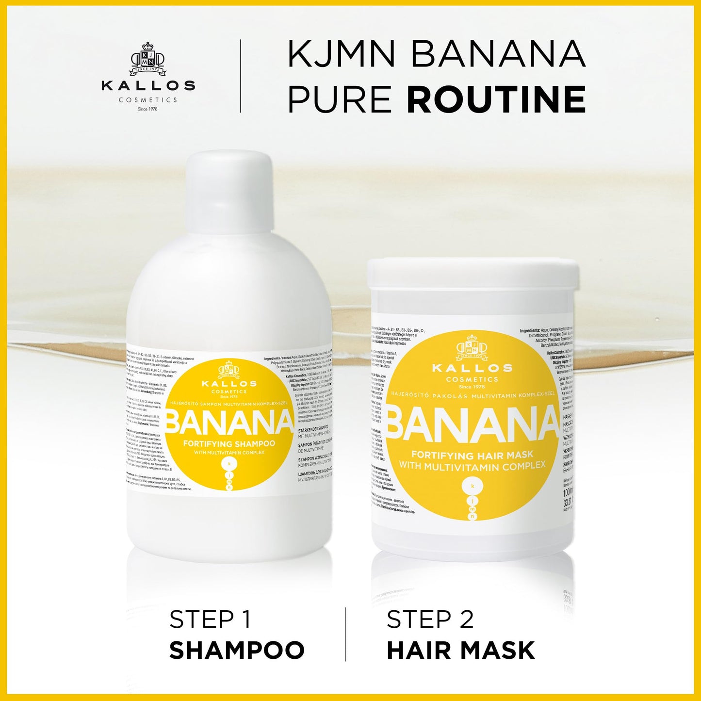 Kallos Banana Fortifying Shampoo 1000ml