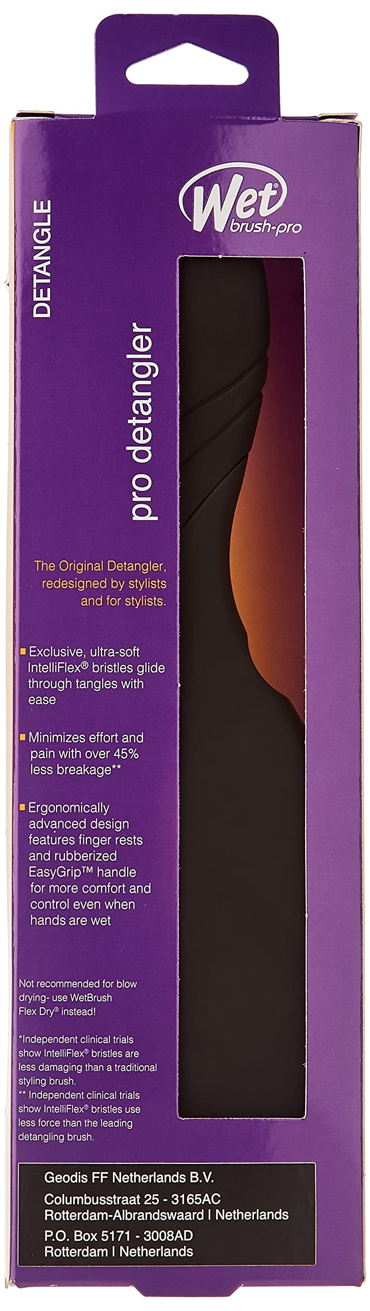 Wet Brush Pro Detangler Black