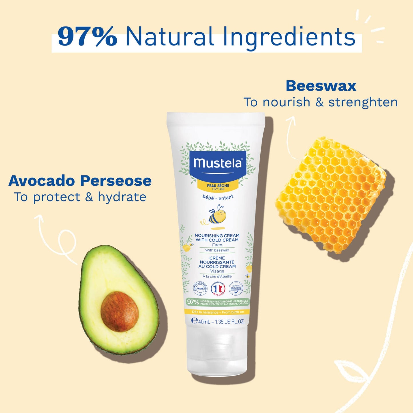 Mustela Cold Cream Nourishing Face Cream 40ml