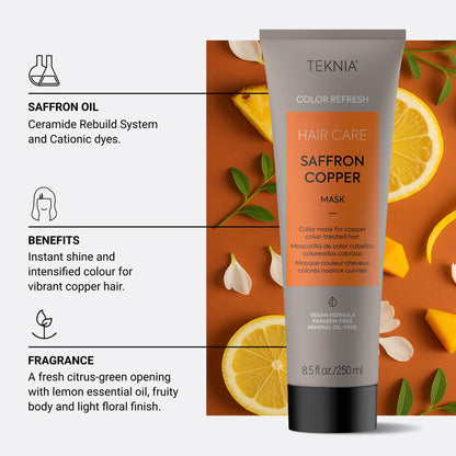 Lakme Teknia Refresh Saffron Copper Mask 250ml