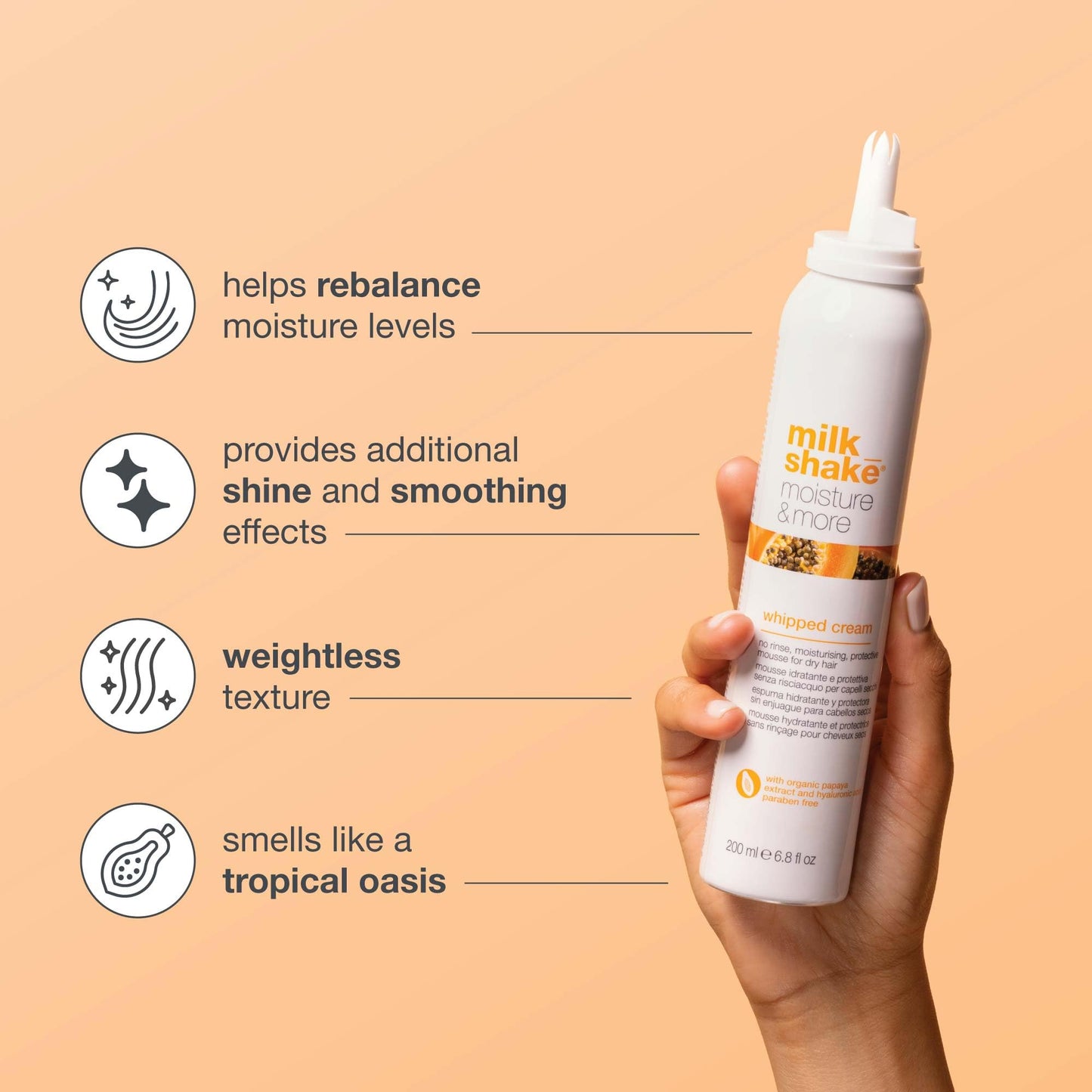 Milk Shake Moisture& More Whipped Cream Foam 200ml