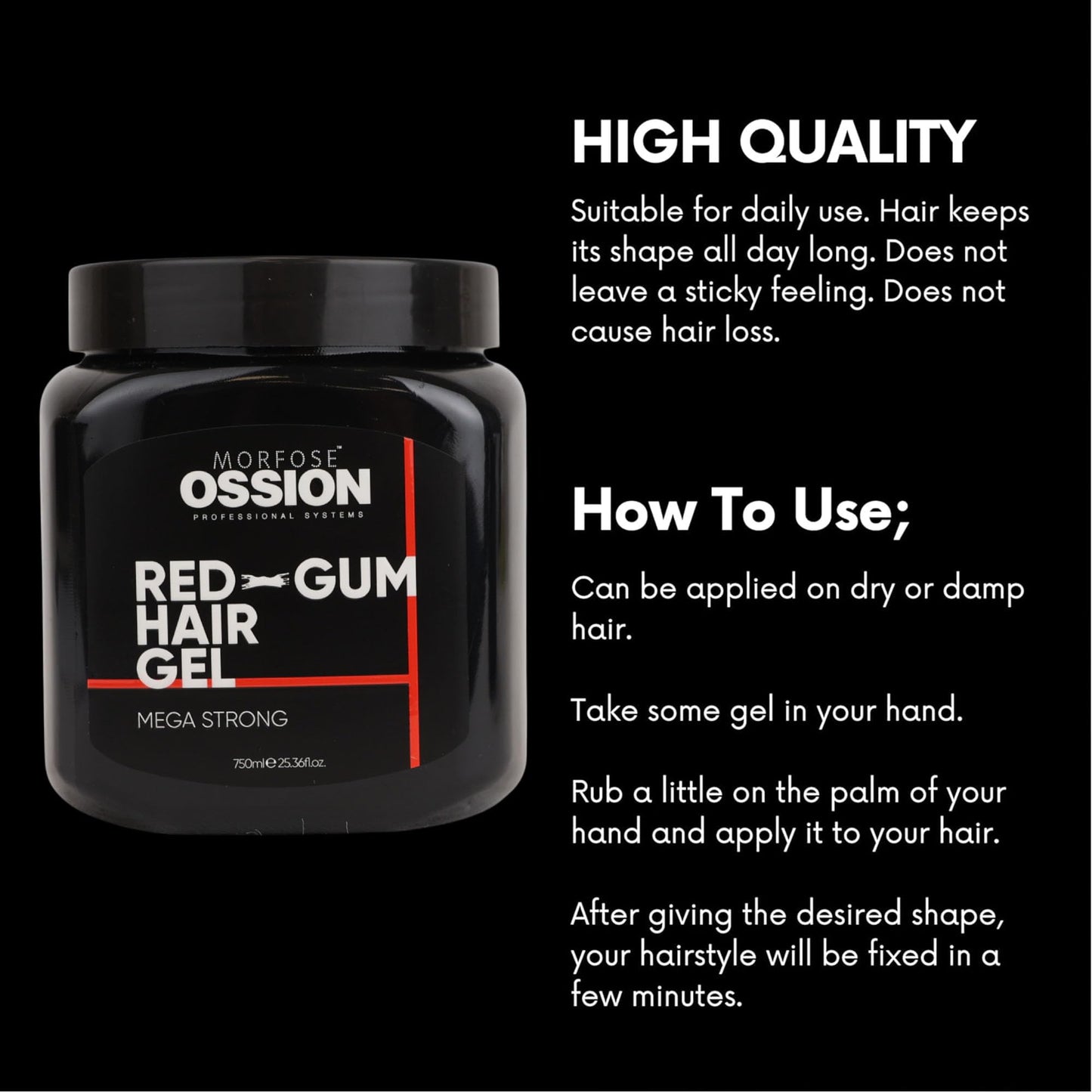 Morfose Ossion PB Mega Strong Gel 750ml