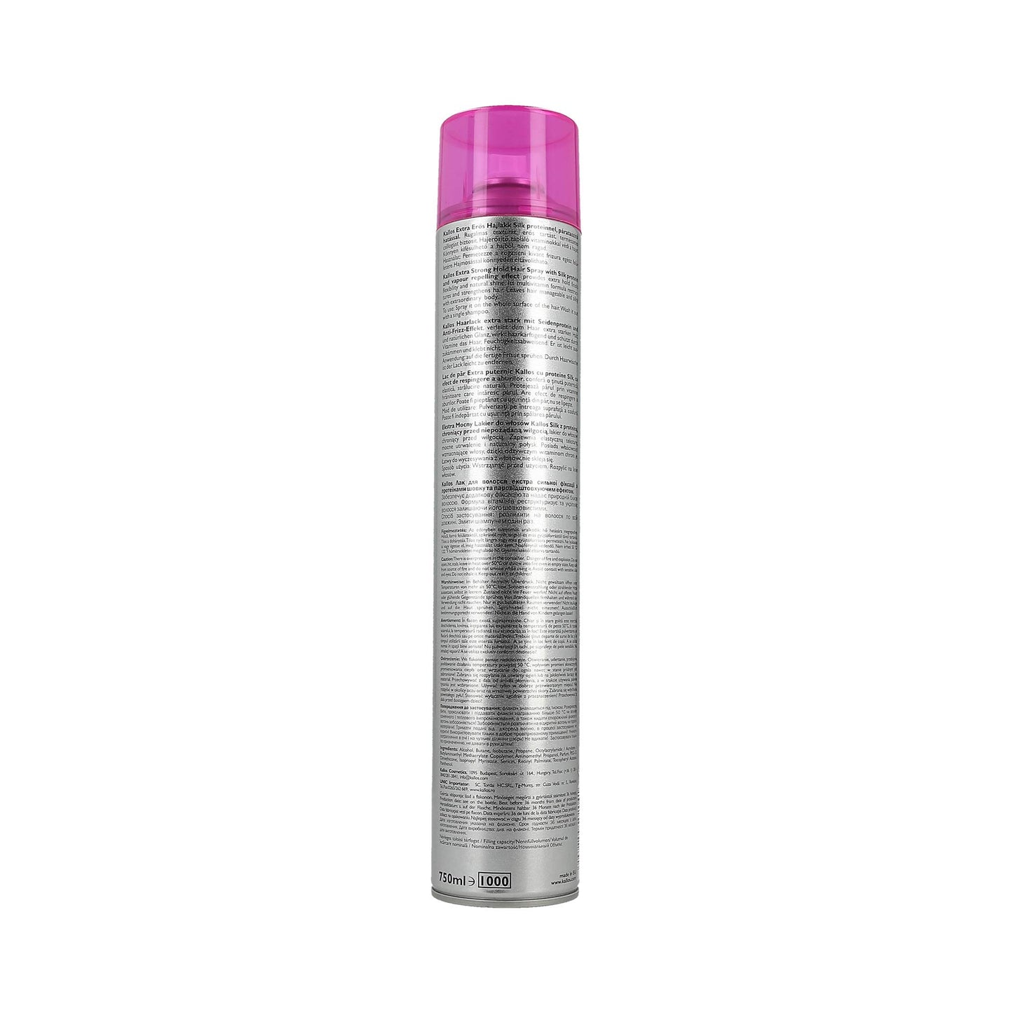 Kallos Silk Protein Extra Strong Hair Spray 750ml