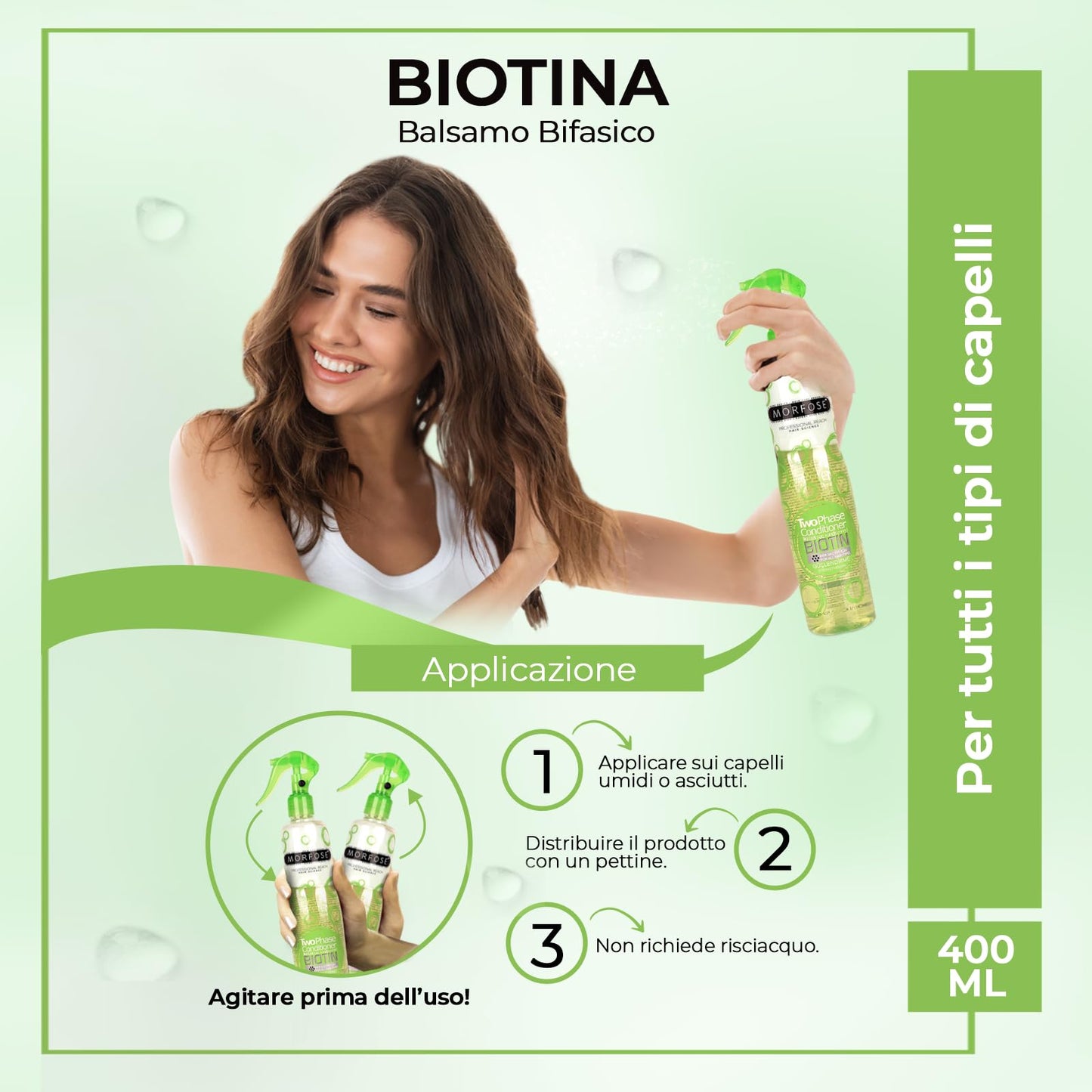 Morfose 2 Phase Biotin Green Odżywka 400ml