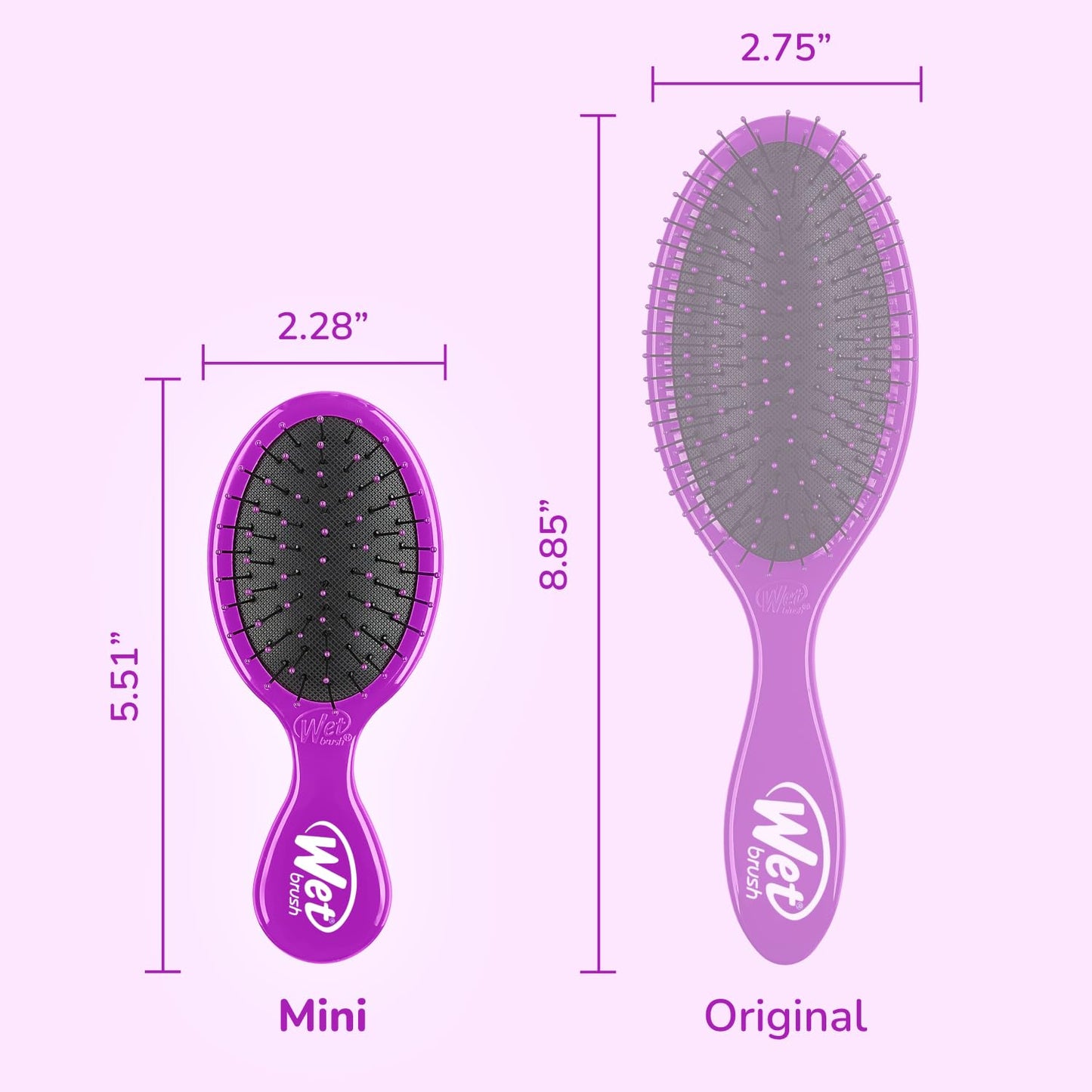 Wet Brush Mini Detangler Purple