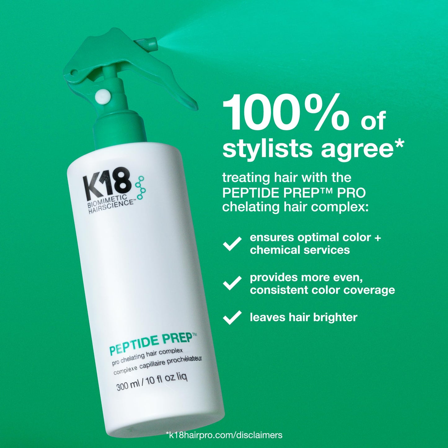 K18 Peptide Prep Pro Chelating Hair Complex 300ml