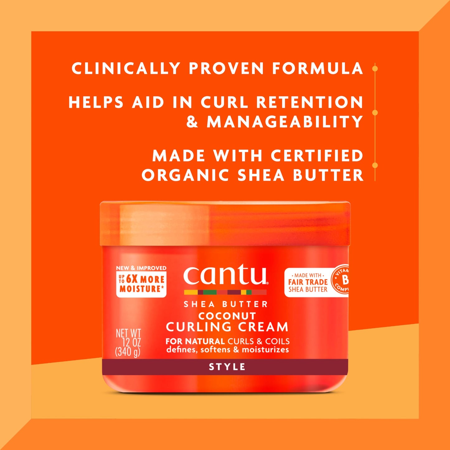 Cantu Shea Butter Coconut Curling Cream 340g