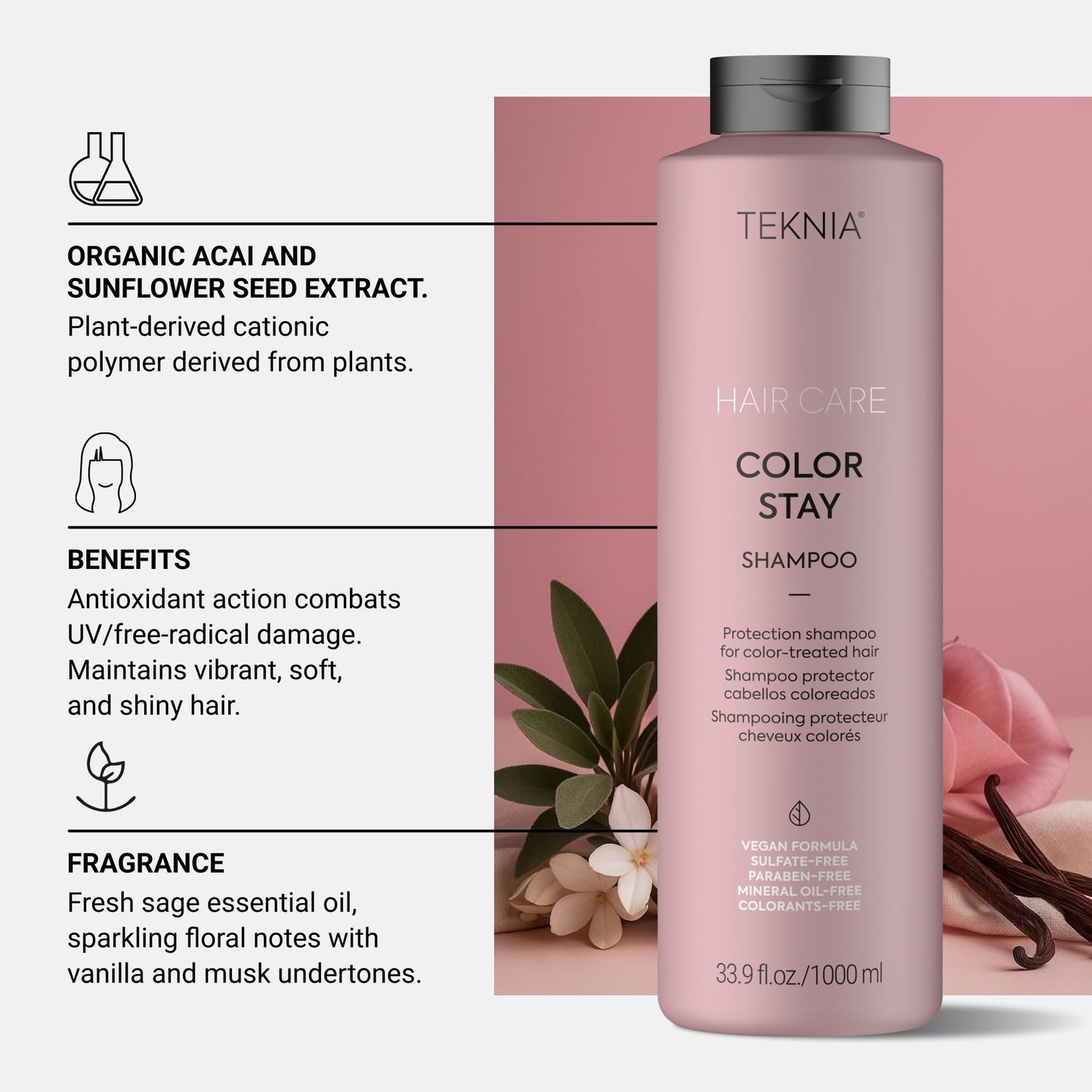 Lakme Teknia Color Stay Shampoo 1000ml