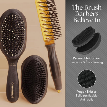 Olivia Garden 134 Barber Palm Wave Brush