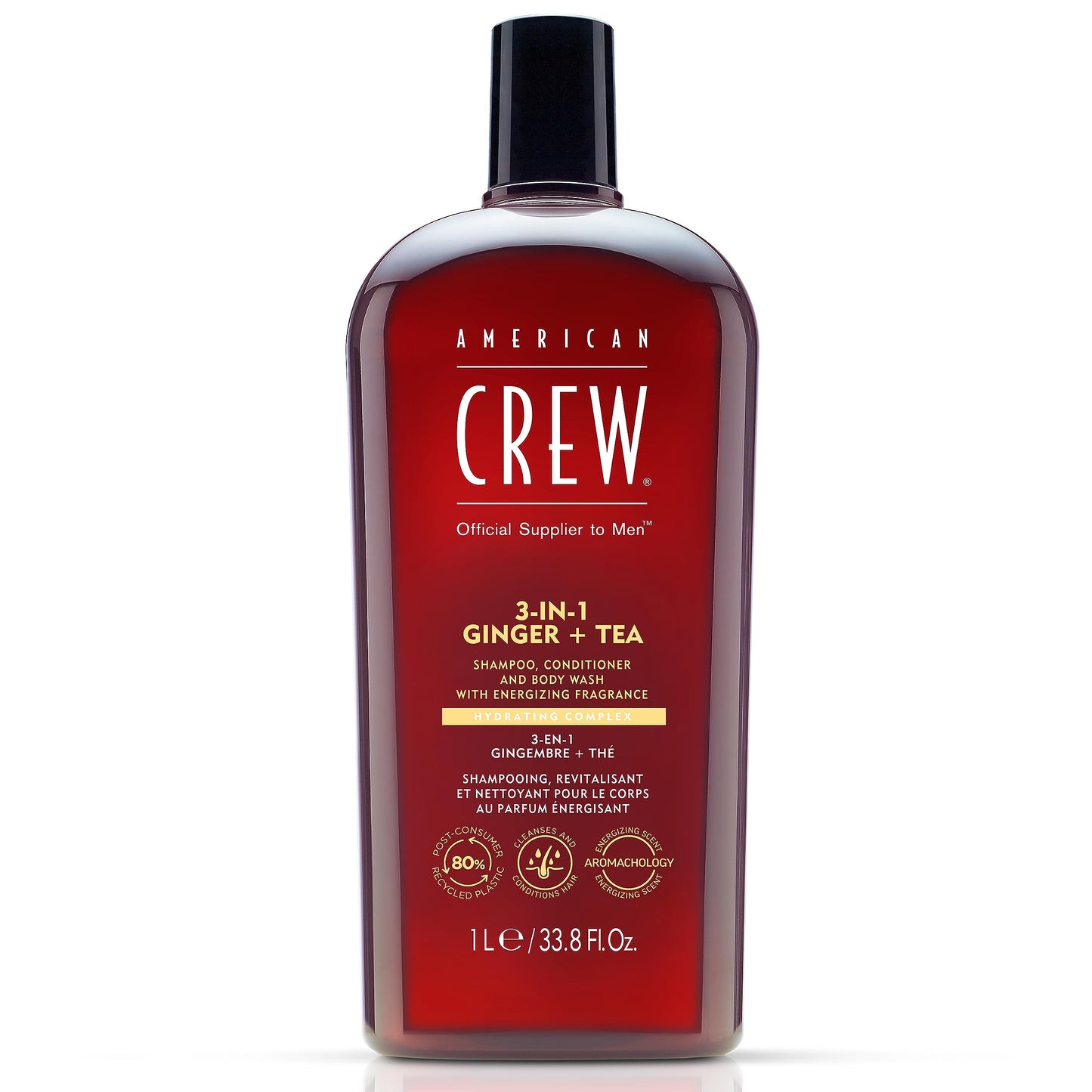 American Crew 3 in 1 Ginger + Tea Gel 1000ml