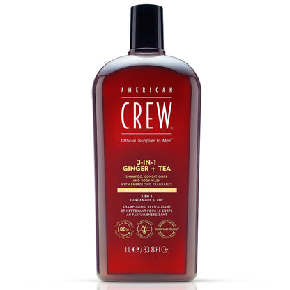 American Crew 3 in 1 Ginger + Tea Gel 1000ml
