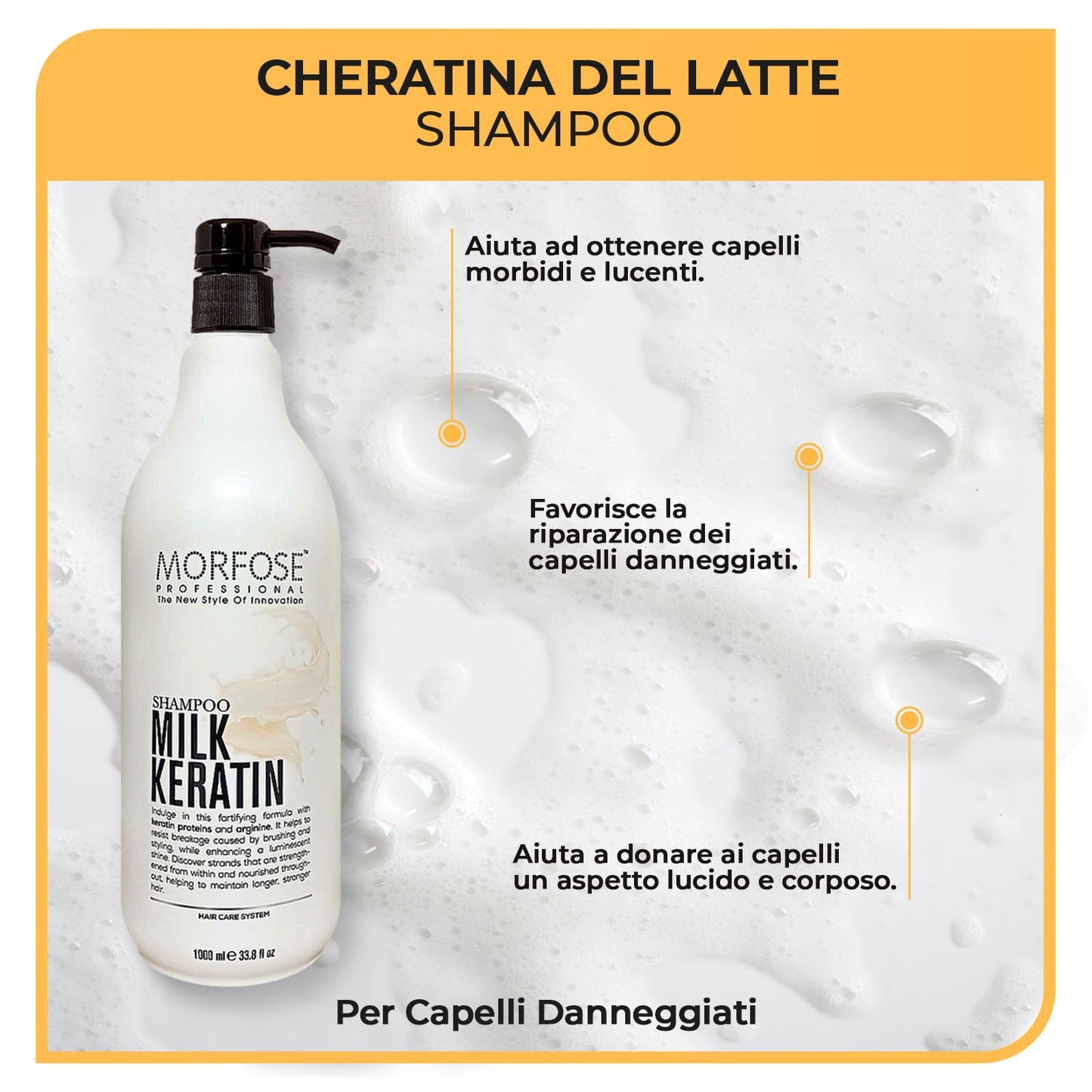 Morfose Milk Keratin Szampon 1000ml