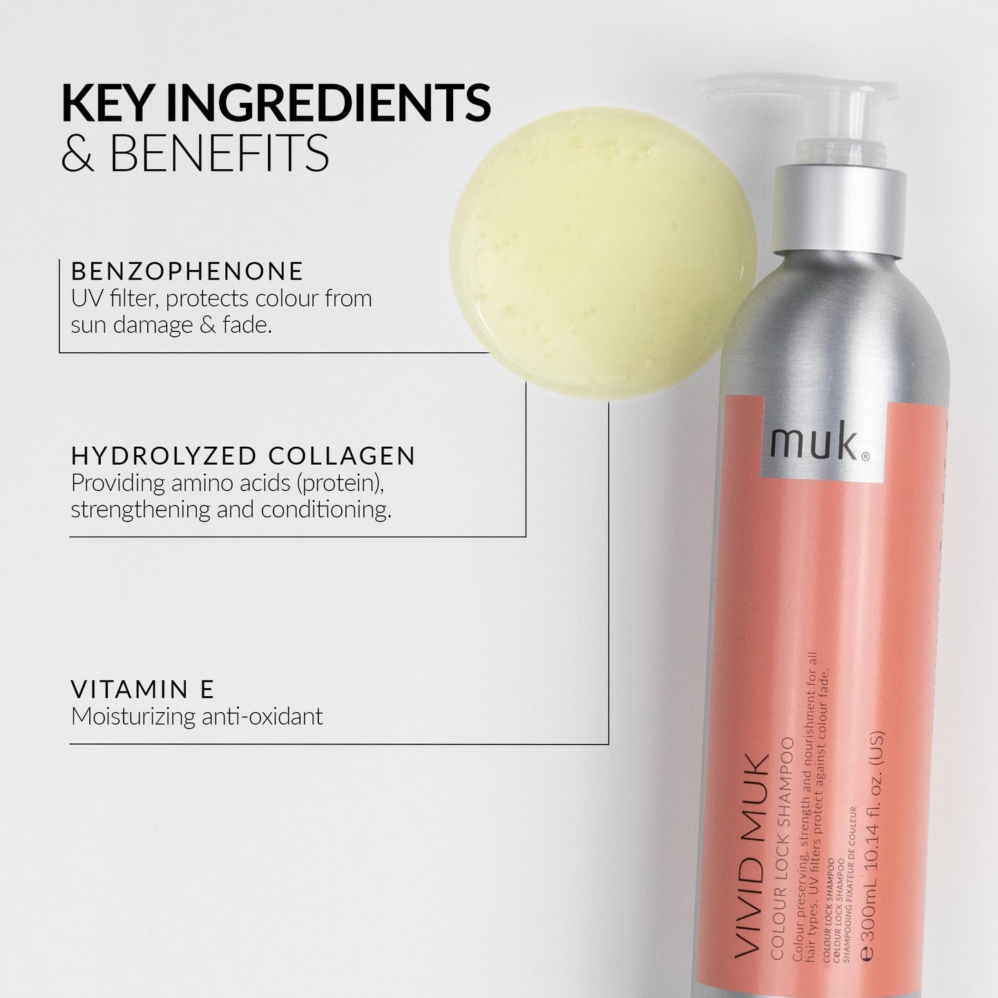 MUK Vivid Colour Lock Shampoo 300ml