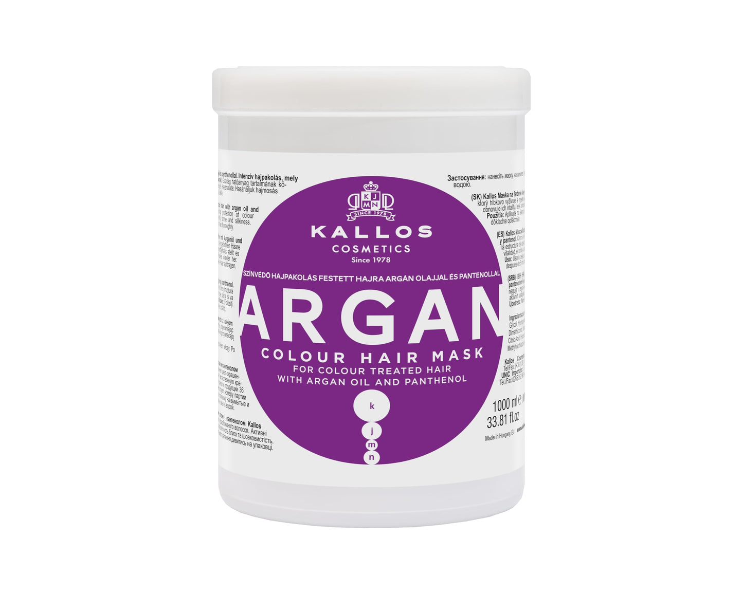 Kallos Argan Colour Mask 1000ml