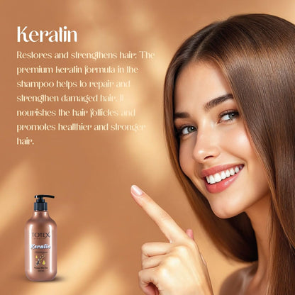 Totex Premium Hair Care Keratin Shampoo 500ml