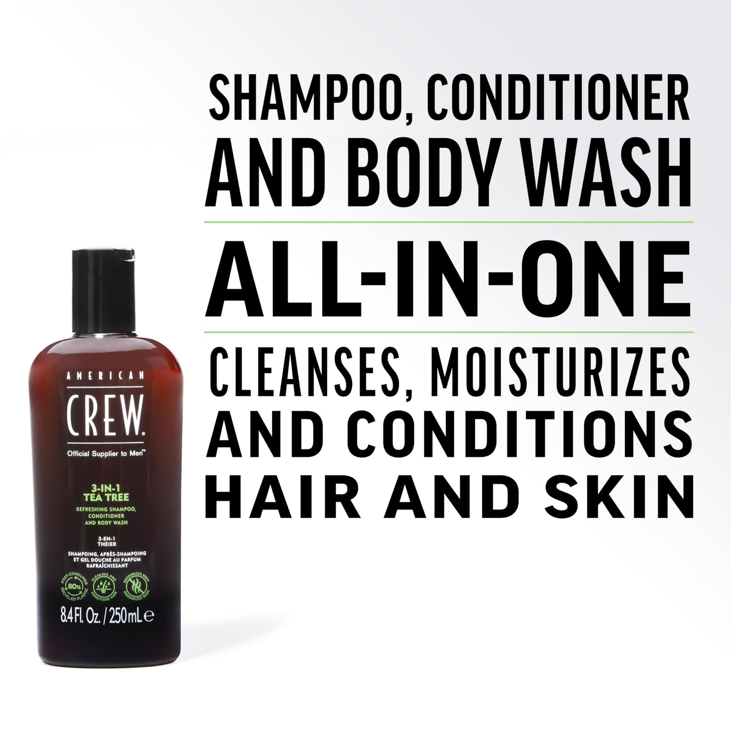 American Crew 3 in 1 Tea Tree Gel 250ml