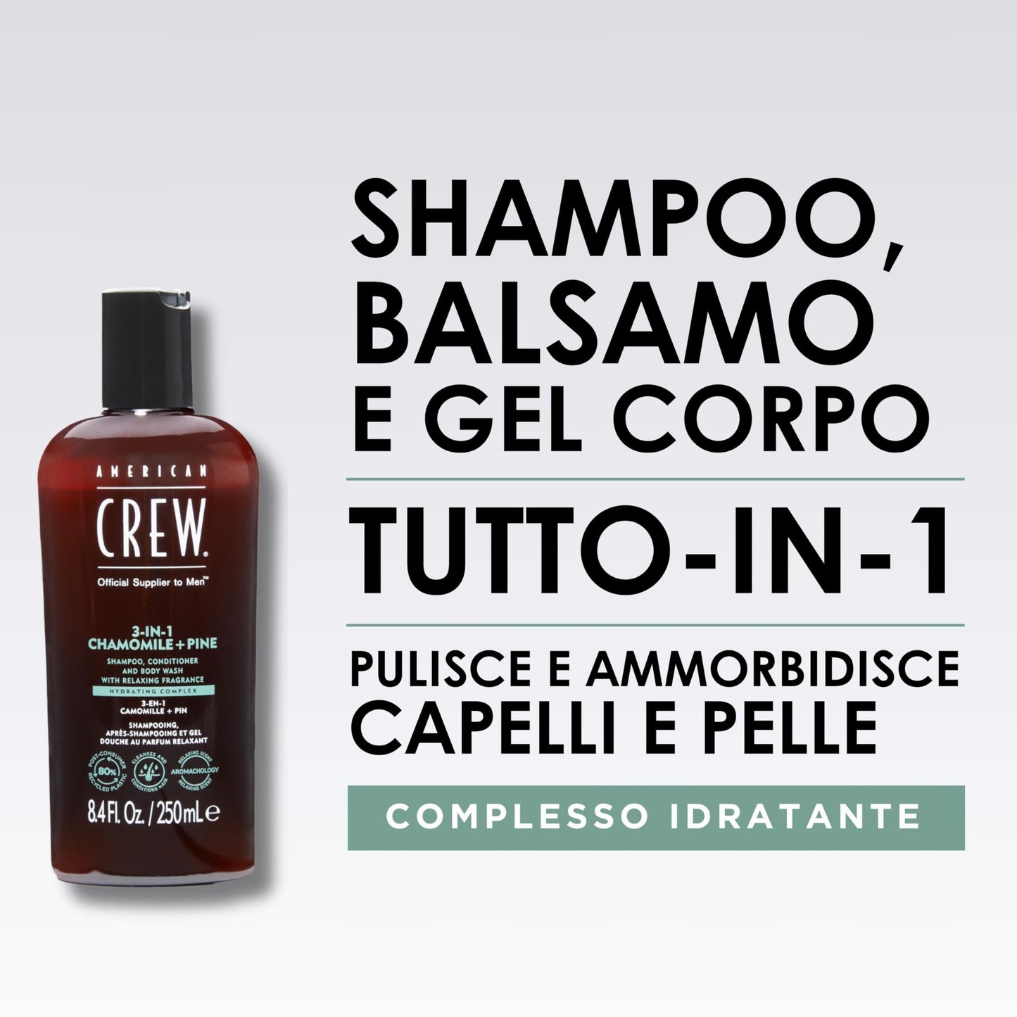 American Crew 3 in 1 Chamomile + Pine Gel 450ml