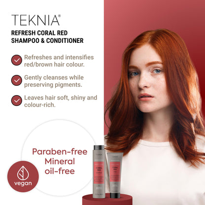 Lakme Teknia Refresh Coral Red Kit 300+250ml