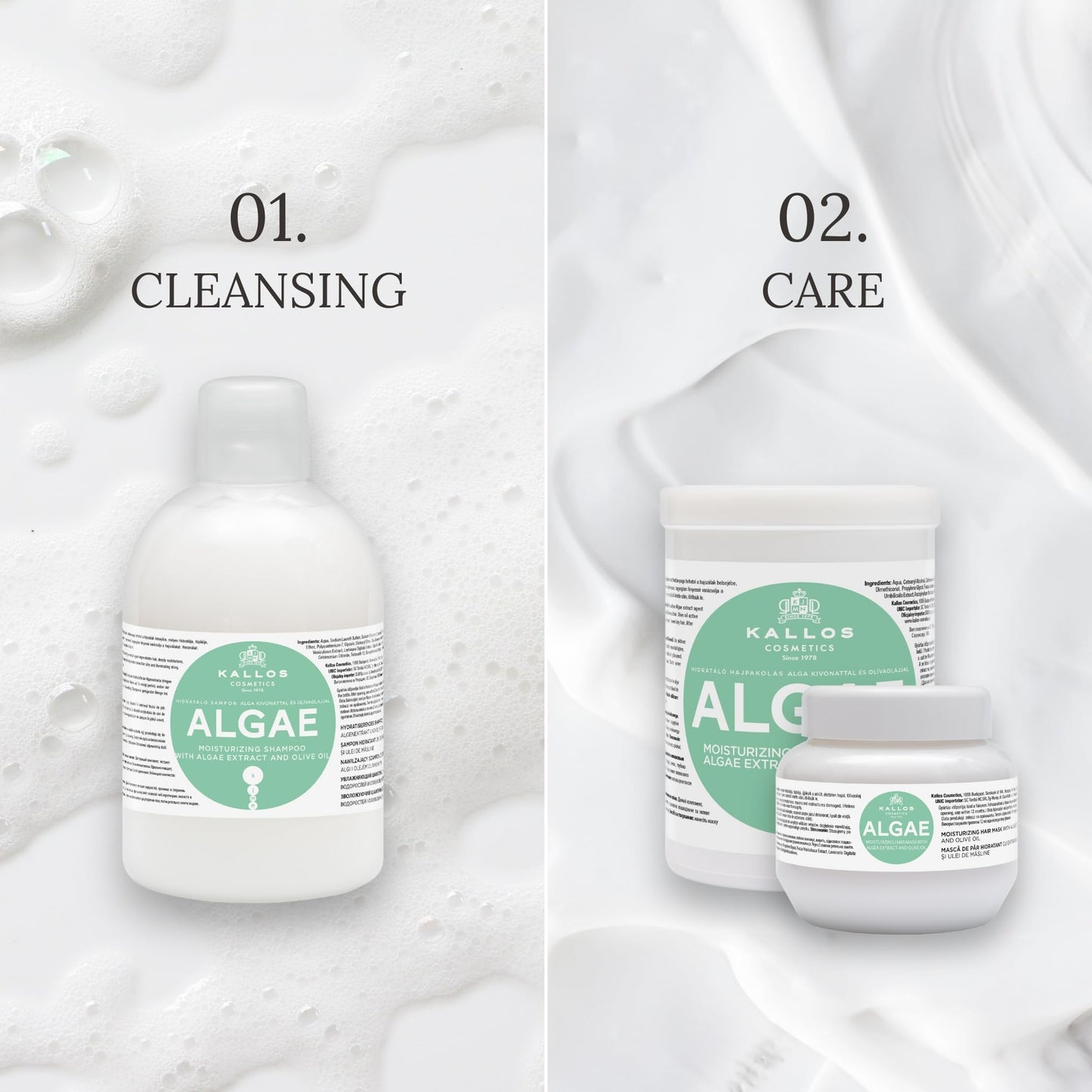 Kallos Algae Moisturizing Shampoo 1000ml