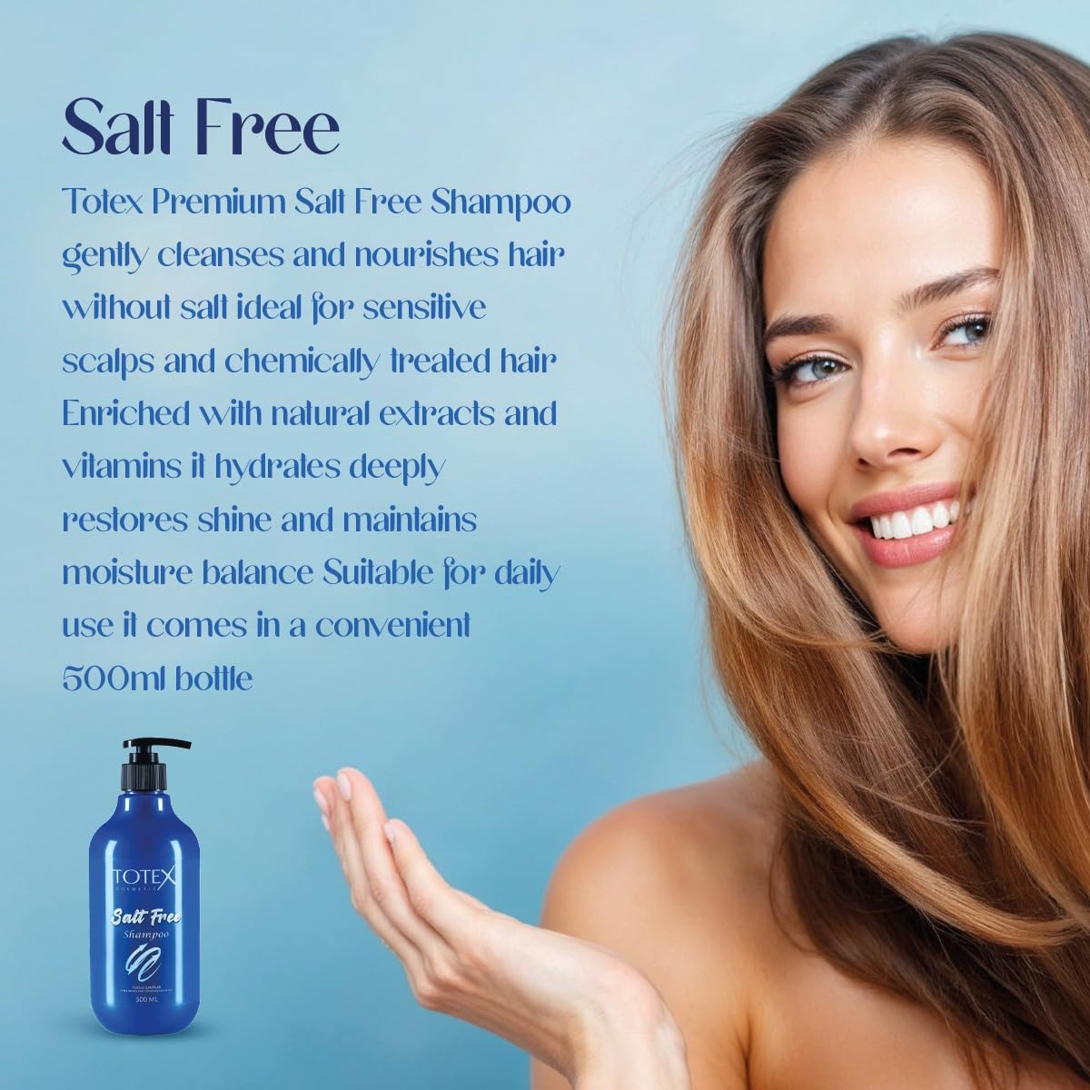 Totex Premium Hair Care Salt Free Shampoo 500ml