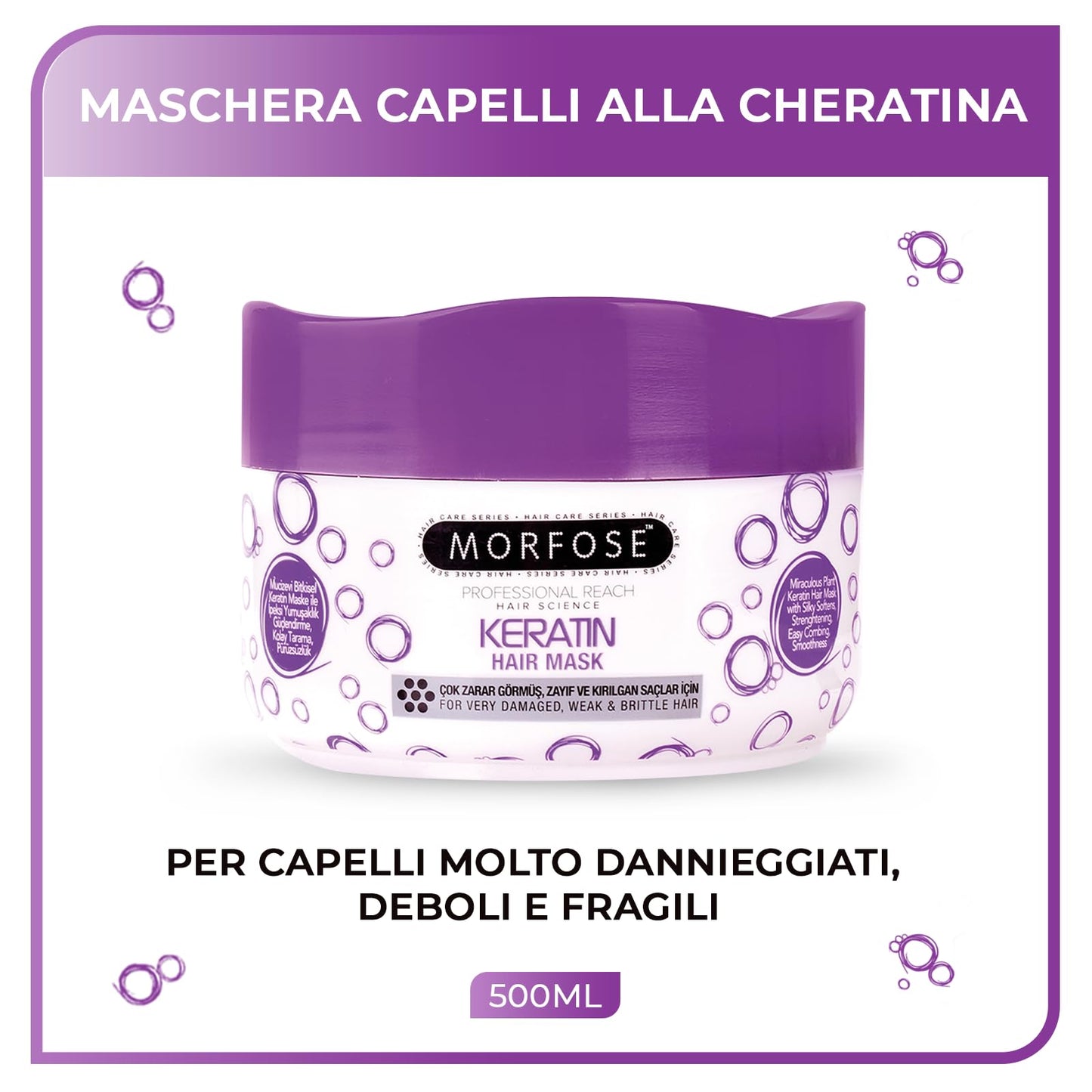 Morfose Keratin Purple Maska 500ml