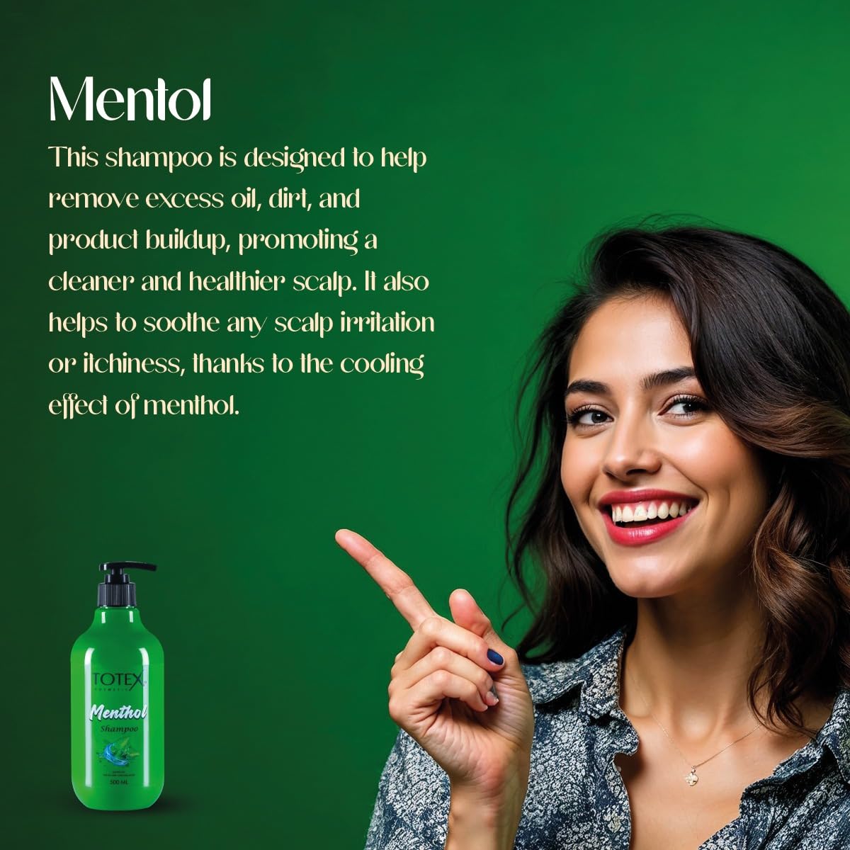 Totex Premium Hair Care Menthol Shampoo 500ml
