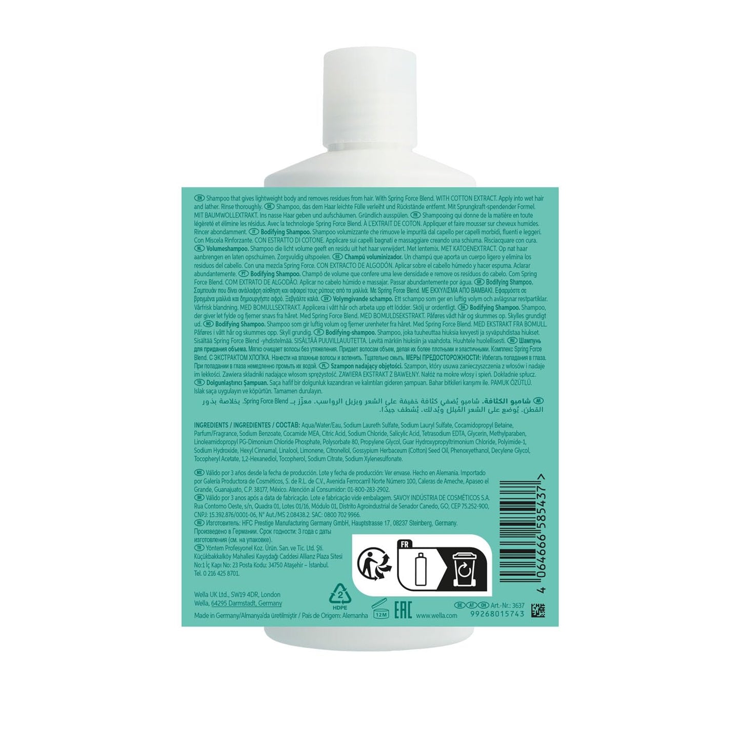 Wella INVIGO Volume Boost Shampoo 500ml NEW