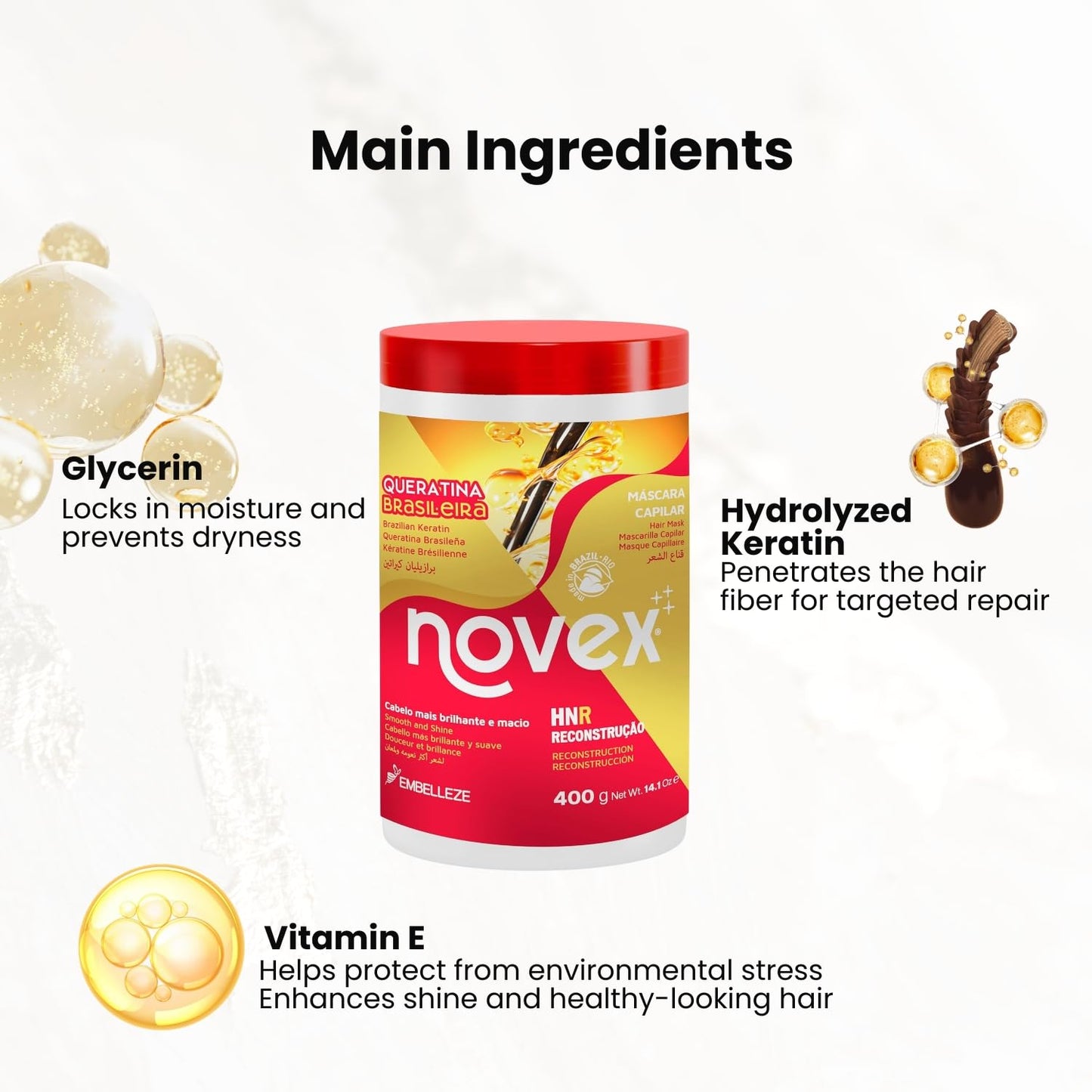 Novex Brazilian Keratin Maska 400g