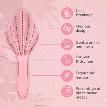 Wet Brush Go Green Curl Detangler Pink