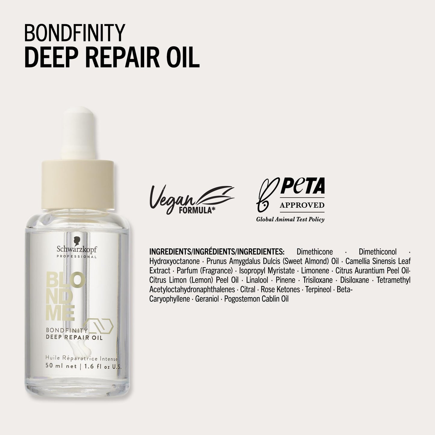 Schwarzkopf Blondme Bondfinity Repair Oil 50ml