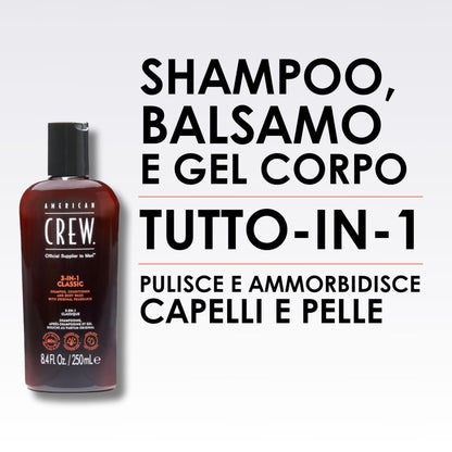 American Crew 3-in-1 Sh.+Cond.+Body Wash 450ml