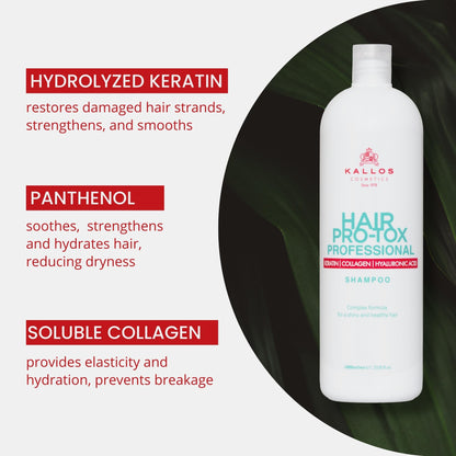 Kallos Hair Pro-Tox Shampoo 1000ml