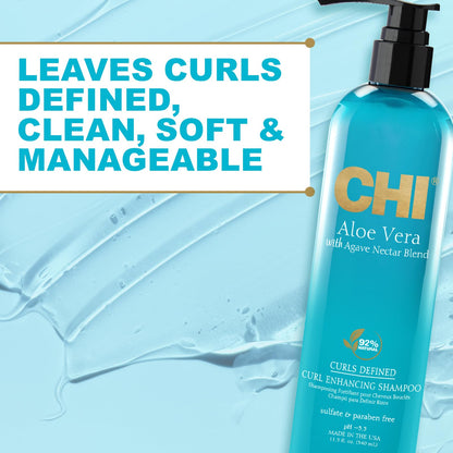 CHI Aloe Vera Curl Enhancing Shampoo 340ml