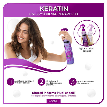 Morfose 2 Phase Keratin Purple Odżywka 400ml
