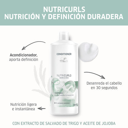 Wella Nutricurls Odżywka Fale/Loki 1000 ml