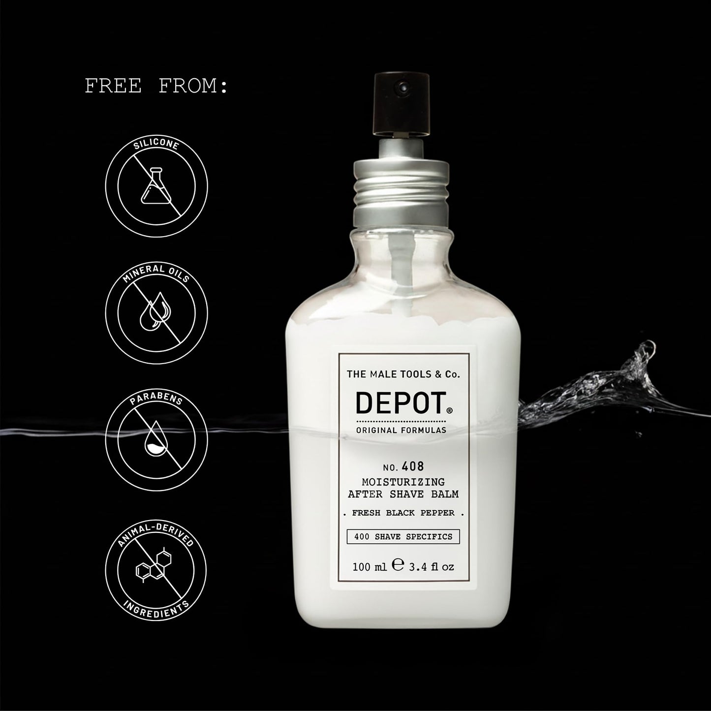 Depot NO. 408 After Shave Balm Black Pepper 100ml