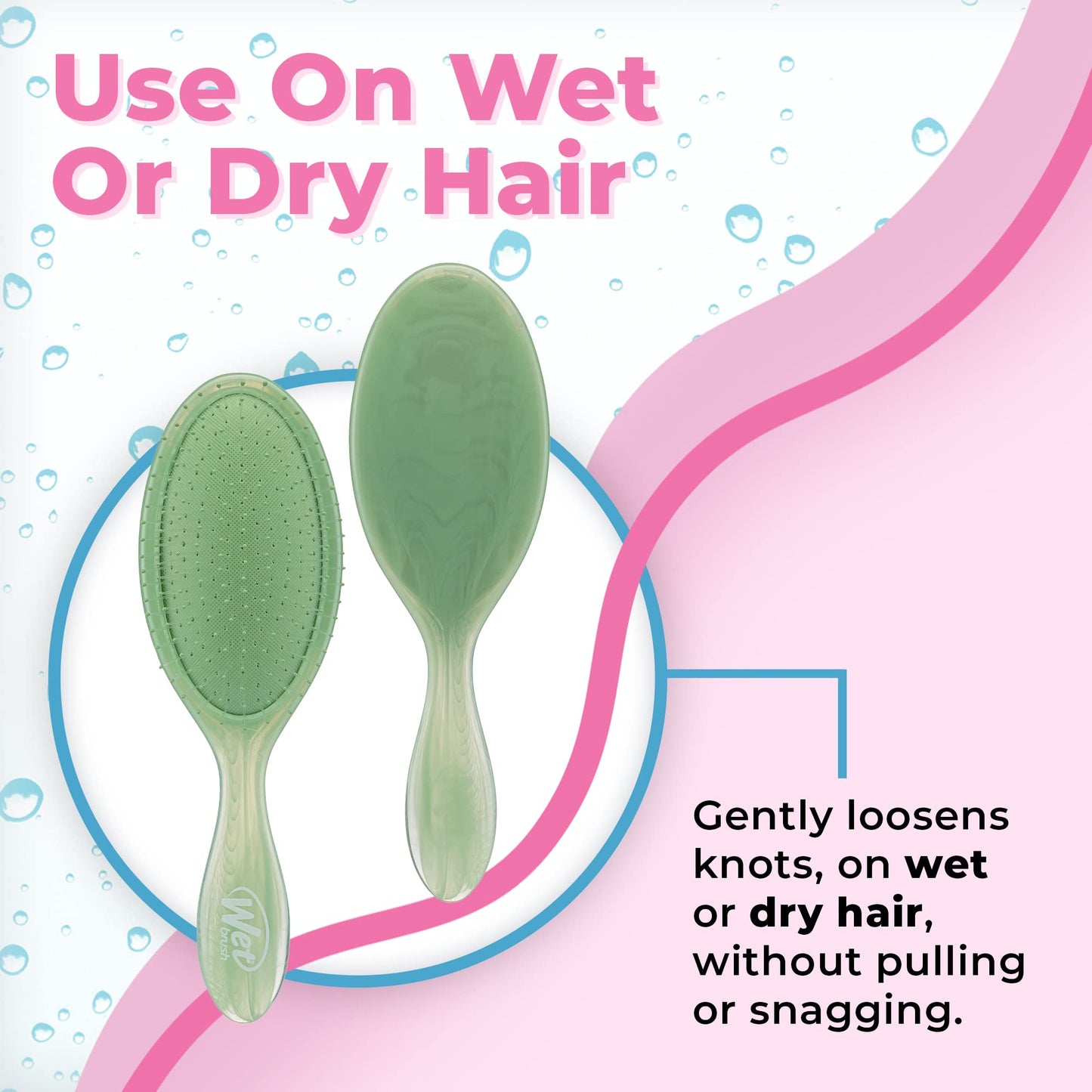 Wet Brush Original Detangler Natural Marble Jade