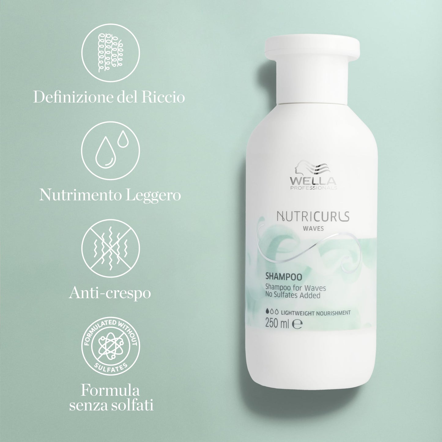 Wella NUTRICURLS Szampon 250ml NEW