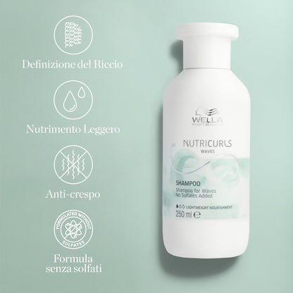 Wella NUTRICURLS Szampon 250ml NEW