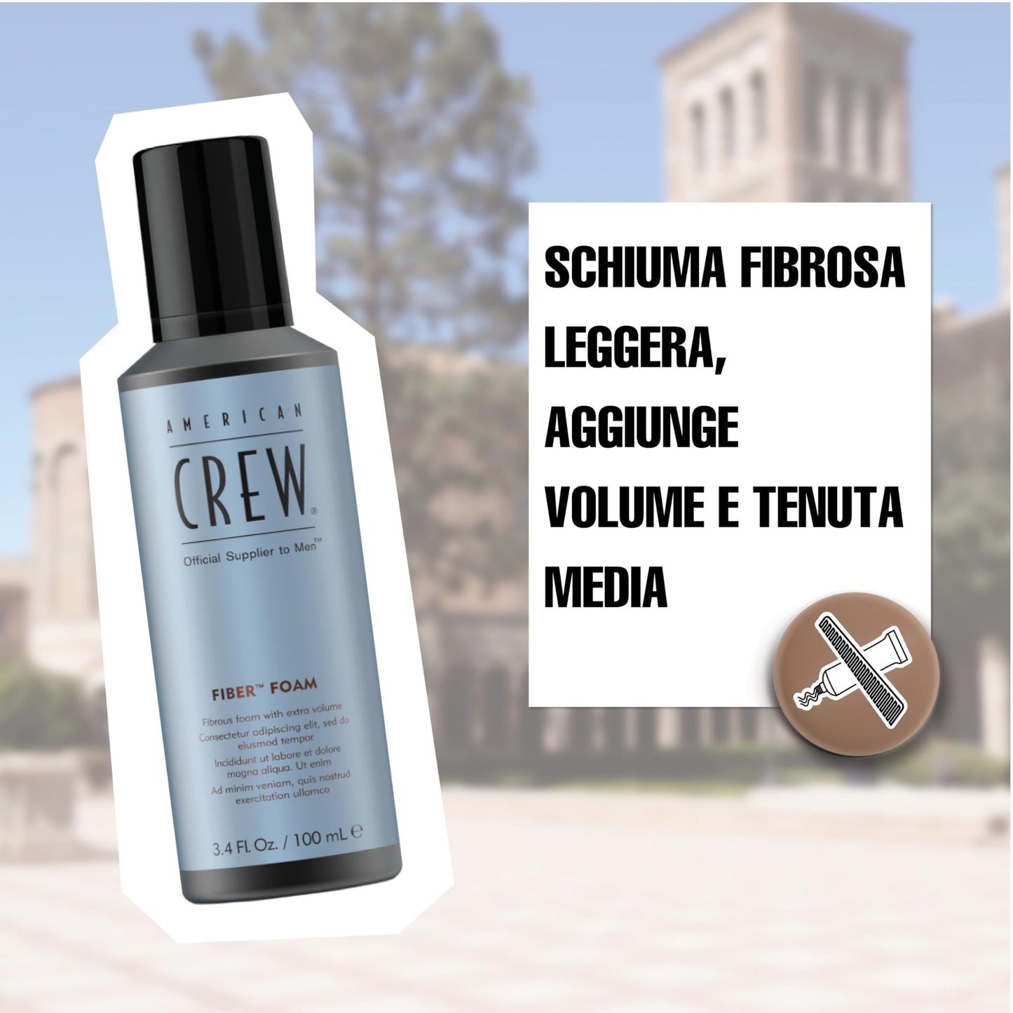 American Crew Fiber Grooming Foam 200ml