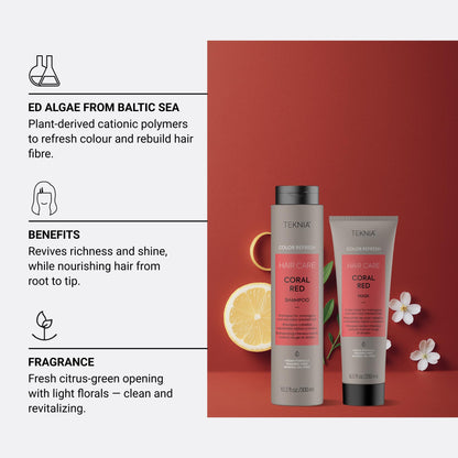 Lakme Teknia Refresh Coral Red Kit 300+250ml