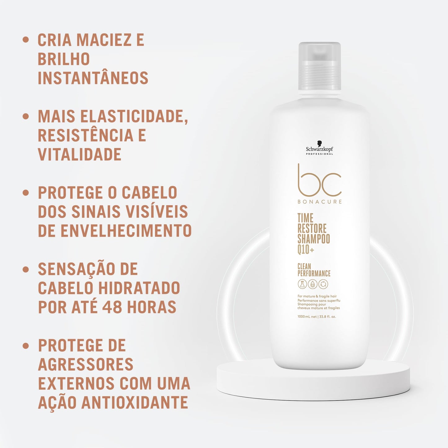 Schwarzkopf BC Time Restore Q10+ Shampoo 1000ml