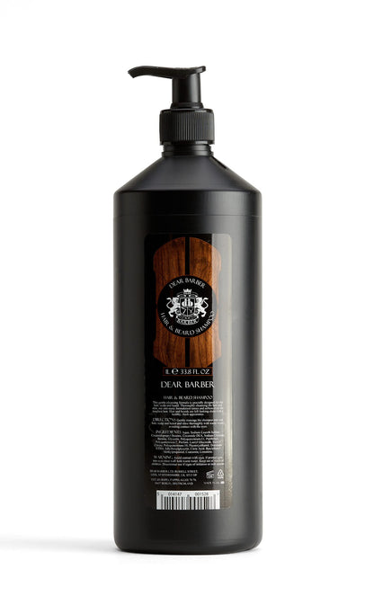 Dear Barber Shampoo With Pump 1000ml