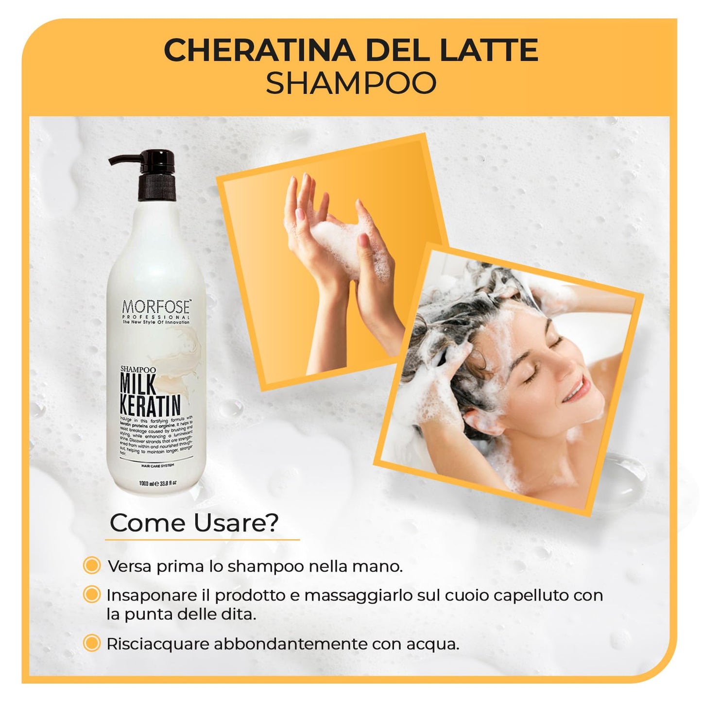 Morfose Milk Keratin Szampon 1000ml