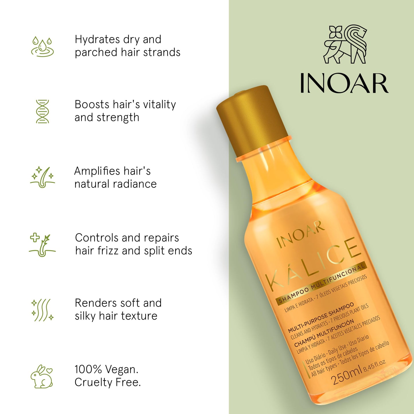 INOAR Kalice Multi-Purpose Szampon 250ml
