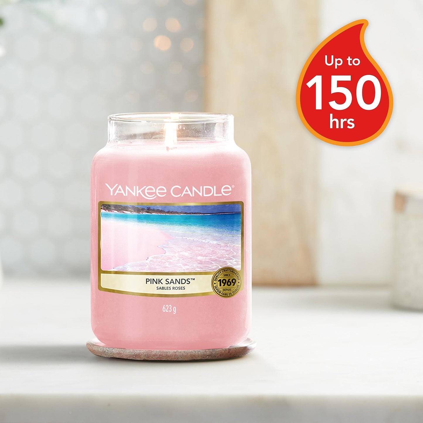 Yankee Candle Large Jar Pink Sands 623g