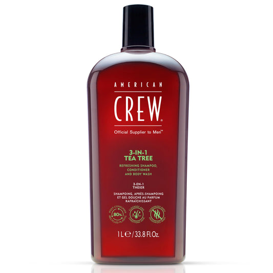 American Crew 3-in-1 Tea Tree Sh.+Cond.+Gel 1000ml