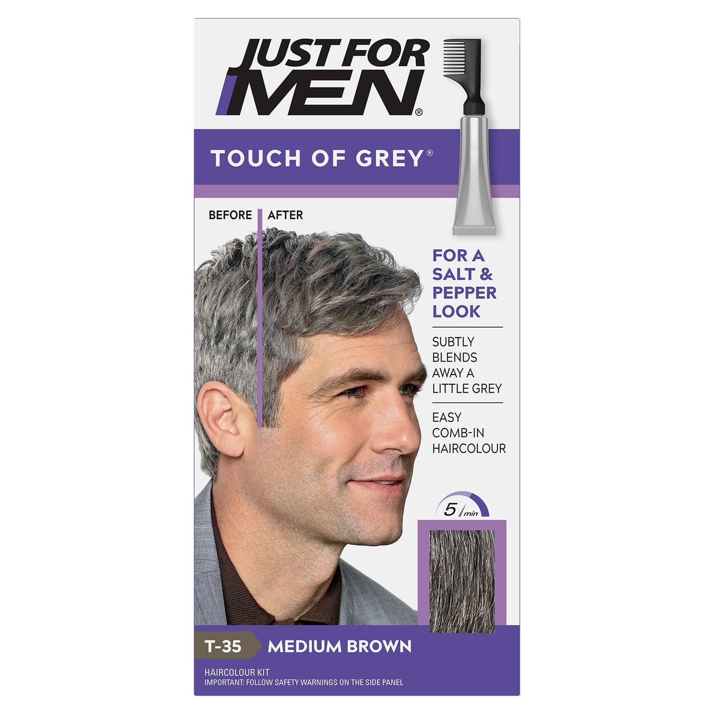 Just For Men Medium Brown T35 Touch of Grey 40g
